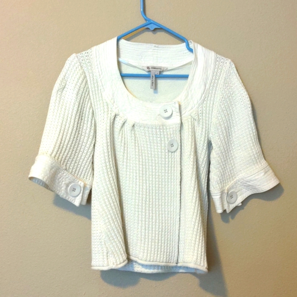 BCBGeneration cardigan, white, size S
